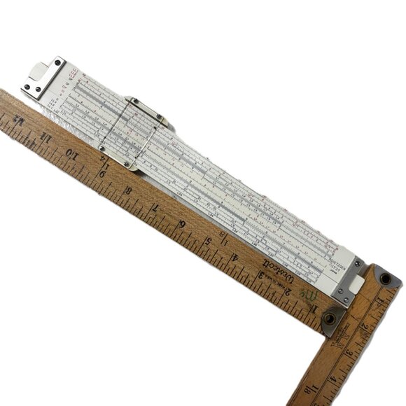 VTG Slide Rule Dietzgen 1737 Microglide Decimal Trig Type Log Log Leather Case - Picture 10 of 10